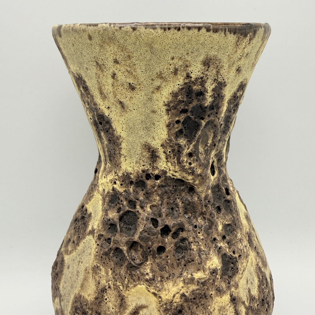 Fat Lava Vase 523-21 Westdeutsche Keramik I Braun Beige Vintage 70er Showroom Ansbach