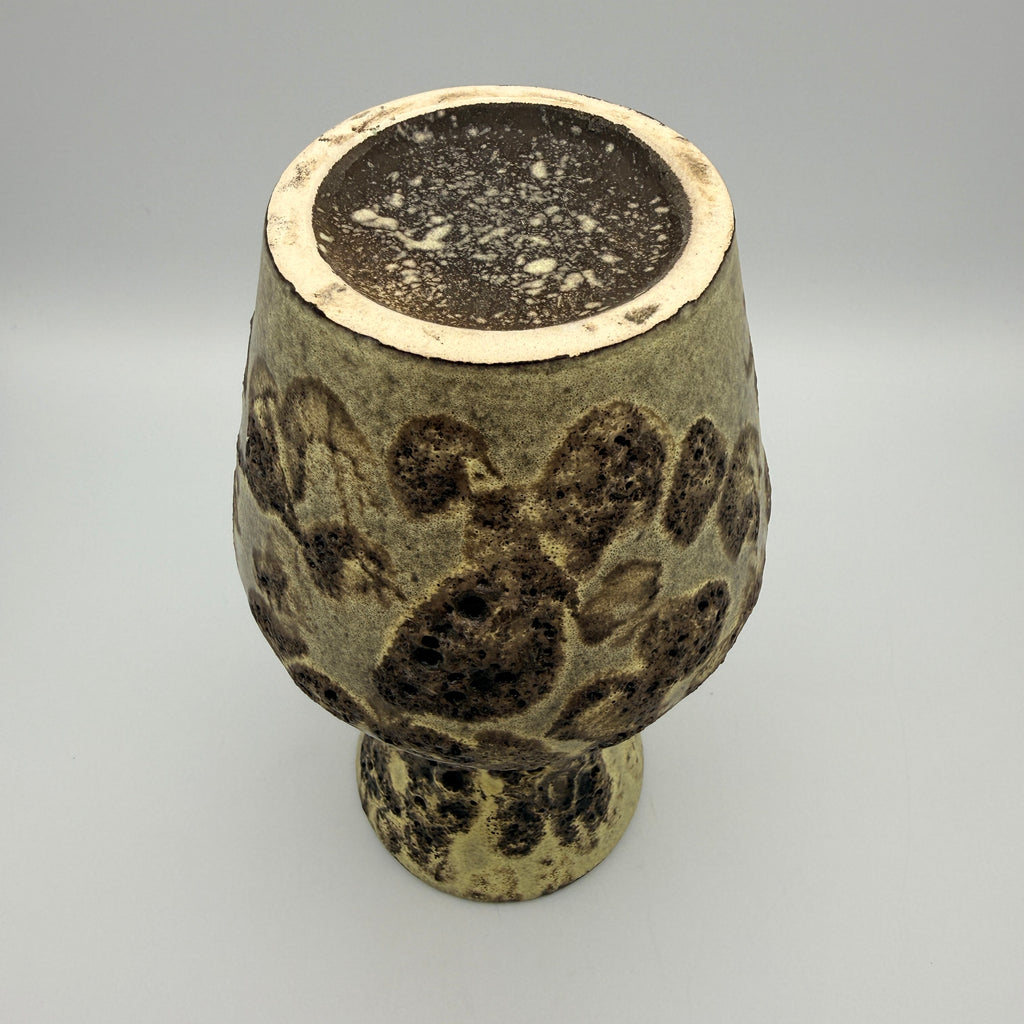 Fat Lava Vase 523-21 Westdeutsche Keramik I Braun Beige Vintage 70er Showroom Ansbach