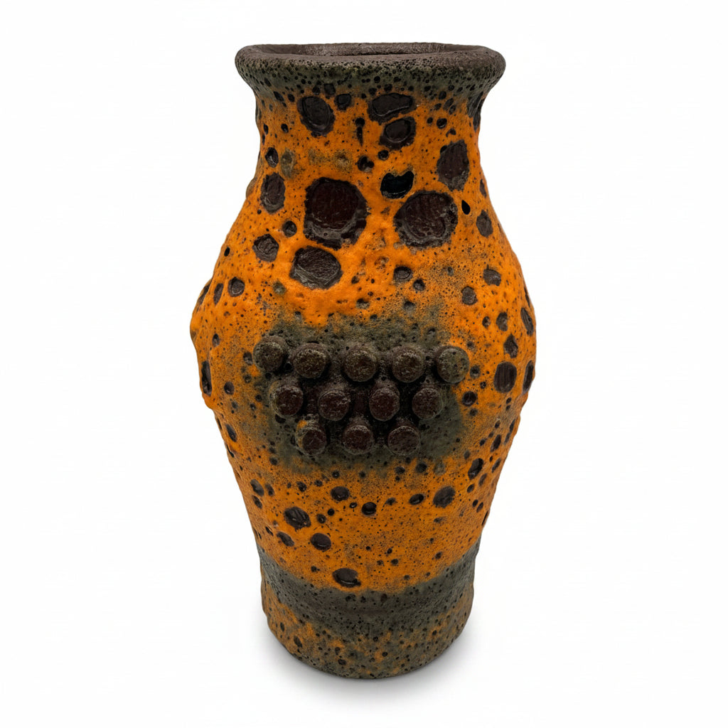 Carstens Tönnieshof Robot Vase 560/20 Heinz Siery I Fat Lava Orange 60er Carstens Tönnieshof