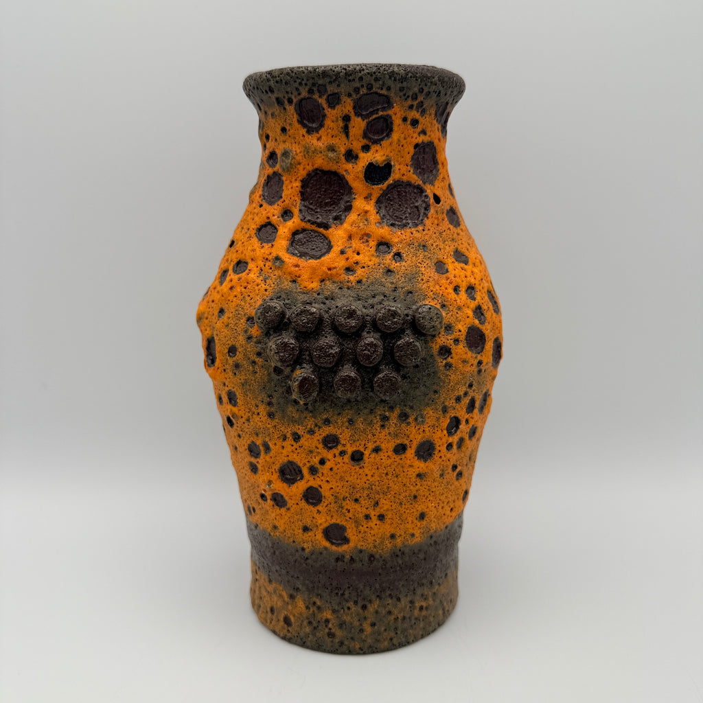 Carstens Tönnieshof Robot Vase 560/20 Heinz Siery I Fat Lava Orange 60er Carstens Tönnieshof