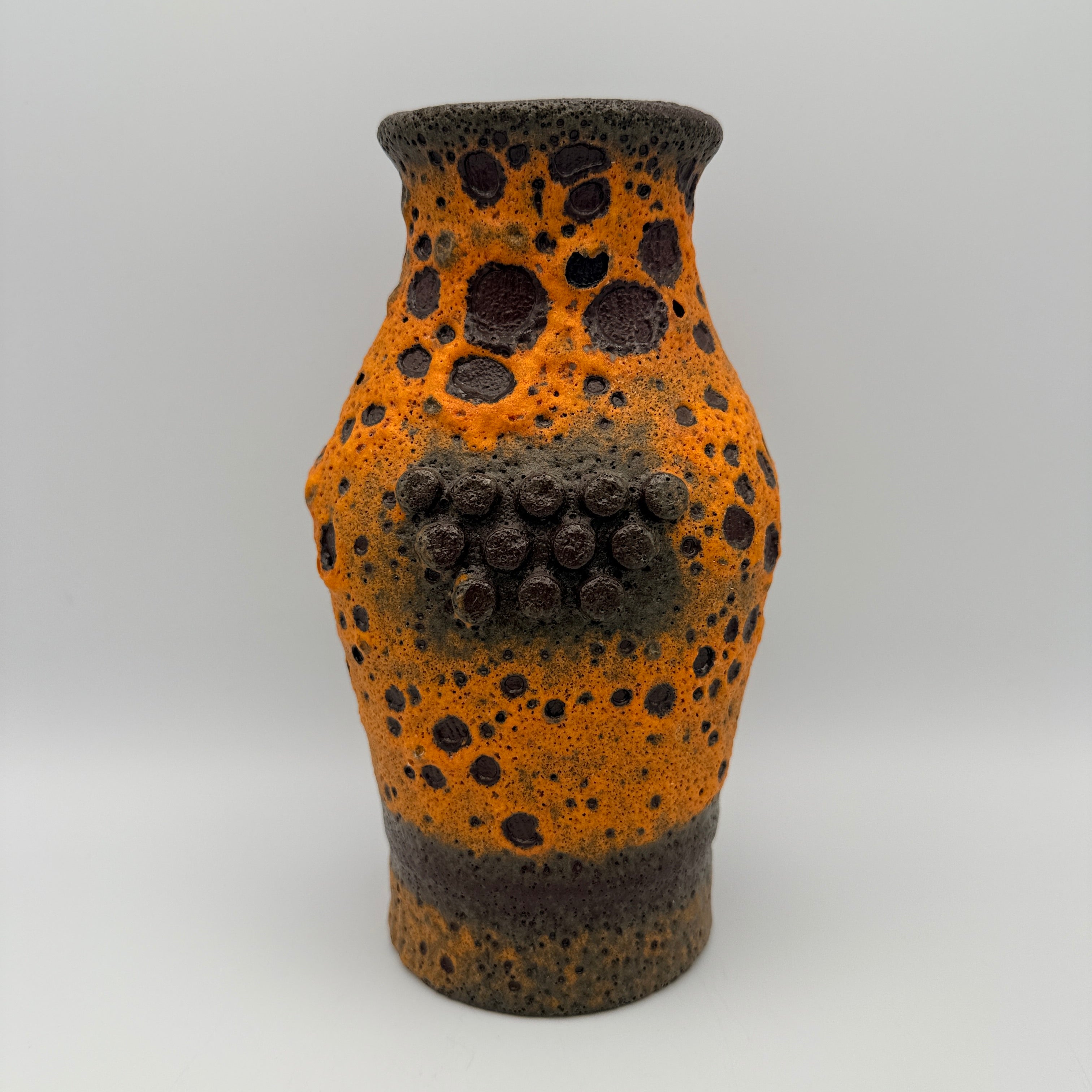 Carstens Tönnieshof Robot Vase 560/20 Heinz Siery I Fat Lava Orange 60er Carstens Tönnieshof