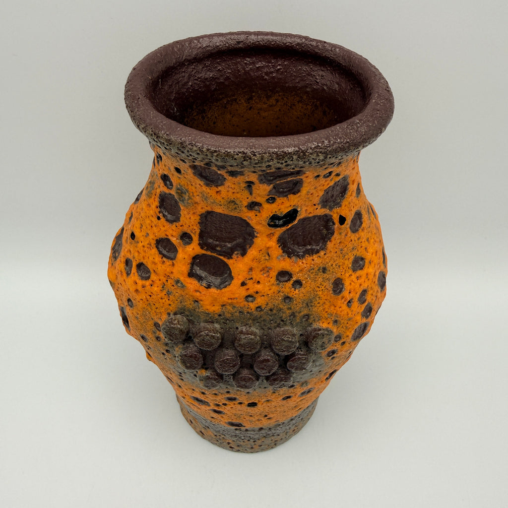 Carstens Tönnieshof Robot Vase 560/20 Heinz Siery I Fat Lava Orange 60er Carstens Tönnieshof