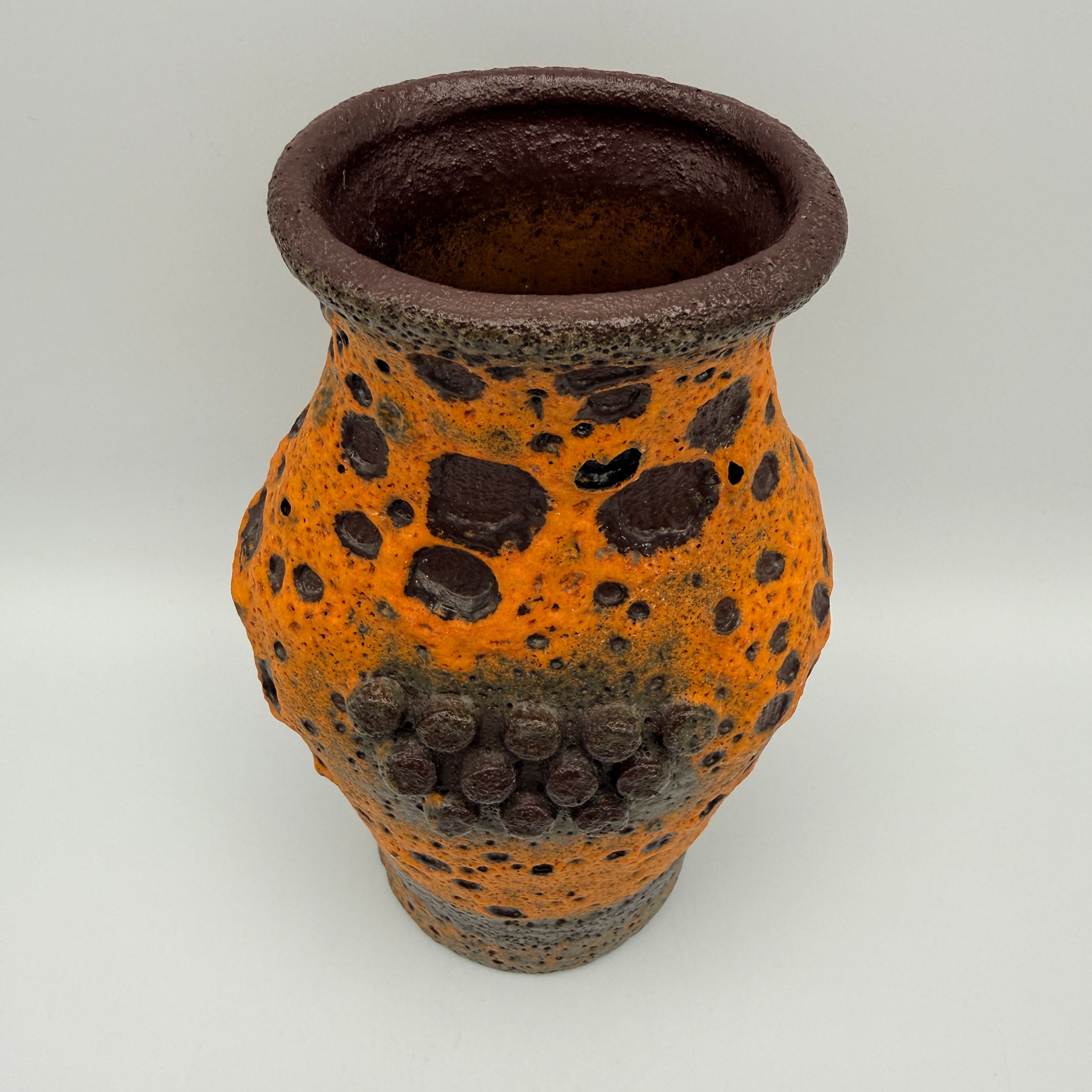 Carstens Tönnieshof Robot Vase 560/20 Heinz Siery I Fat Lava Orange 60er Carstens Tönnieshof