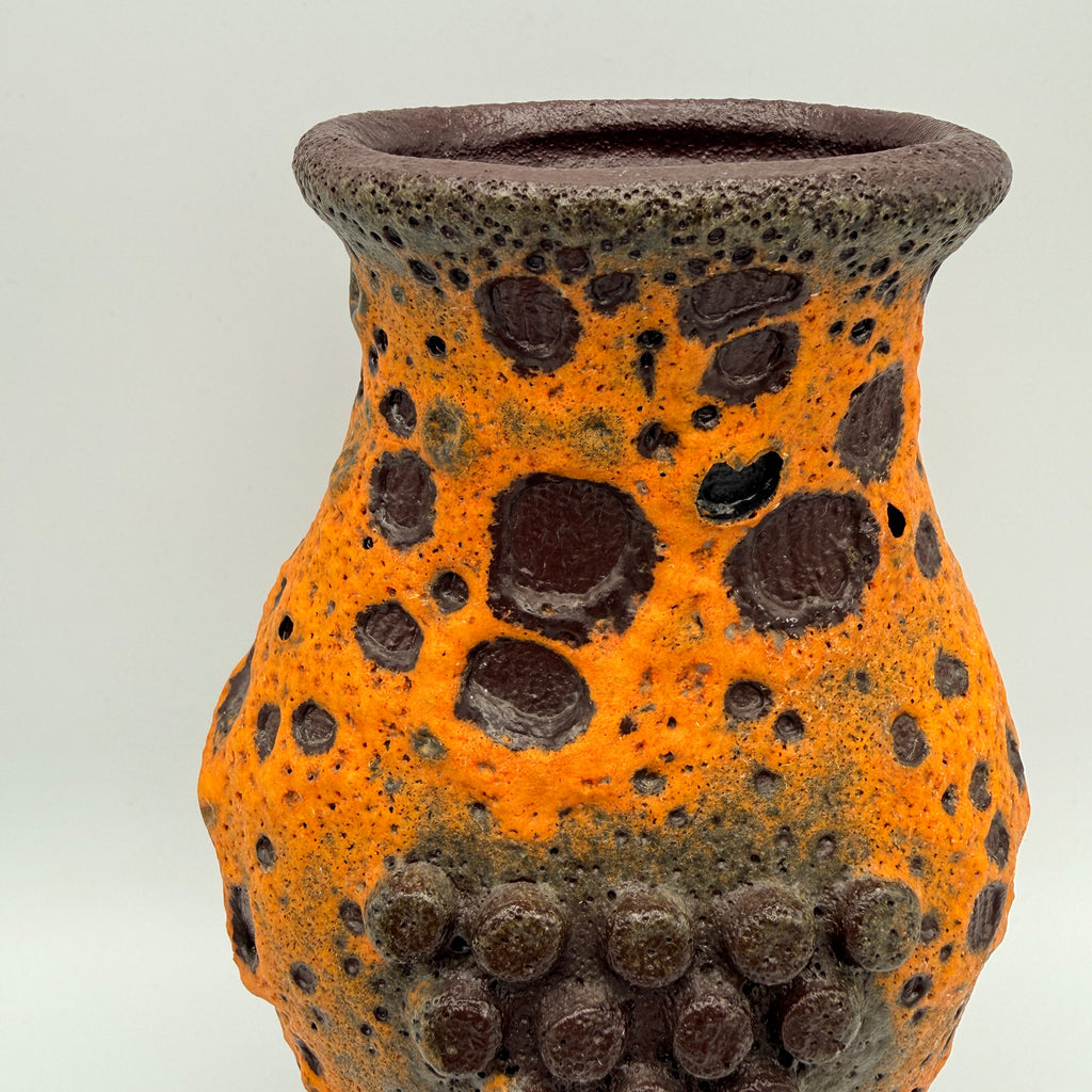 Carstens Tönnieshof Robot Vase 560/20 Heinz Siery I Fat Lava Orange 60er Carstens Tönnieshof