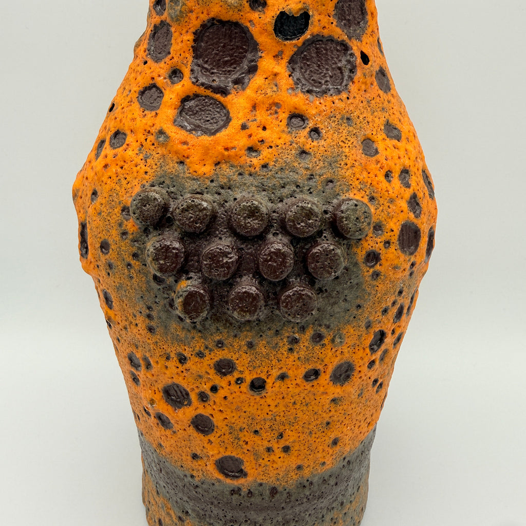 Carstens Tönnieshof Robot Vase 560/20 Heinz Siery I Fat Lava Orange 60er Carstens Tönnieshof