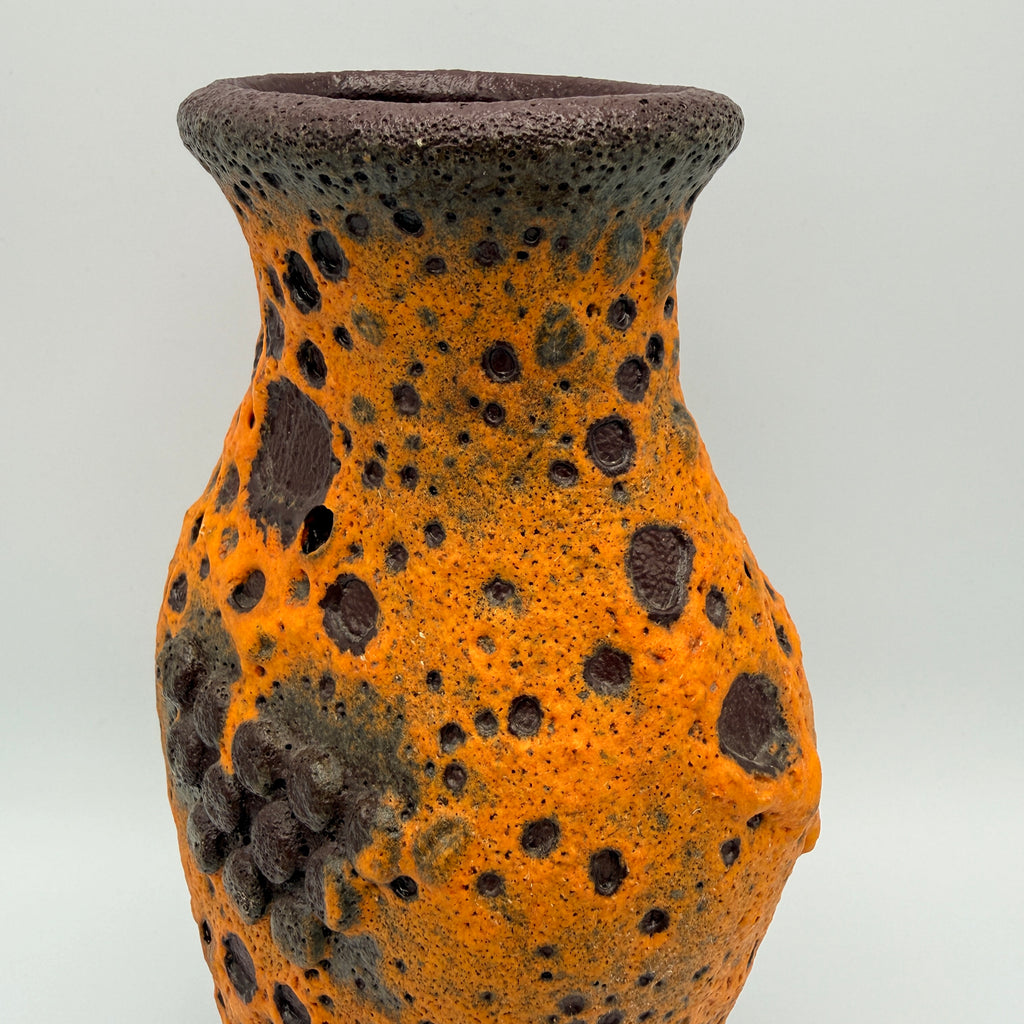 Carstens Tönnieshof Robot Vase 560/20 Heinz Siery I Fat Lava Orange 60er Carstens Tönnieshof