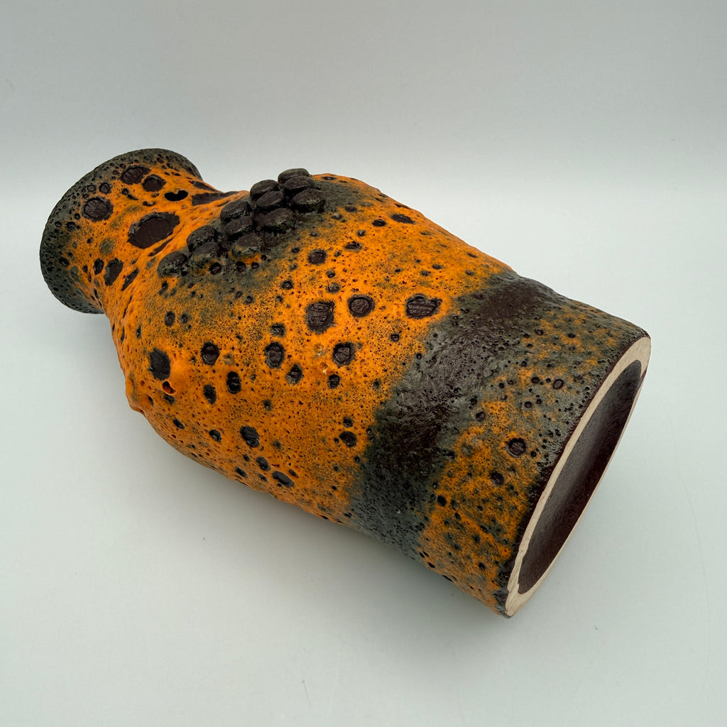 Carstens Tönnieshof Robot Vase 560/20 Heinz Siery I Fat Lava Orange 60er Carstens Tönnieshof