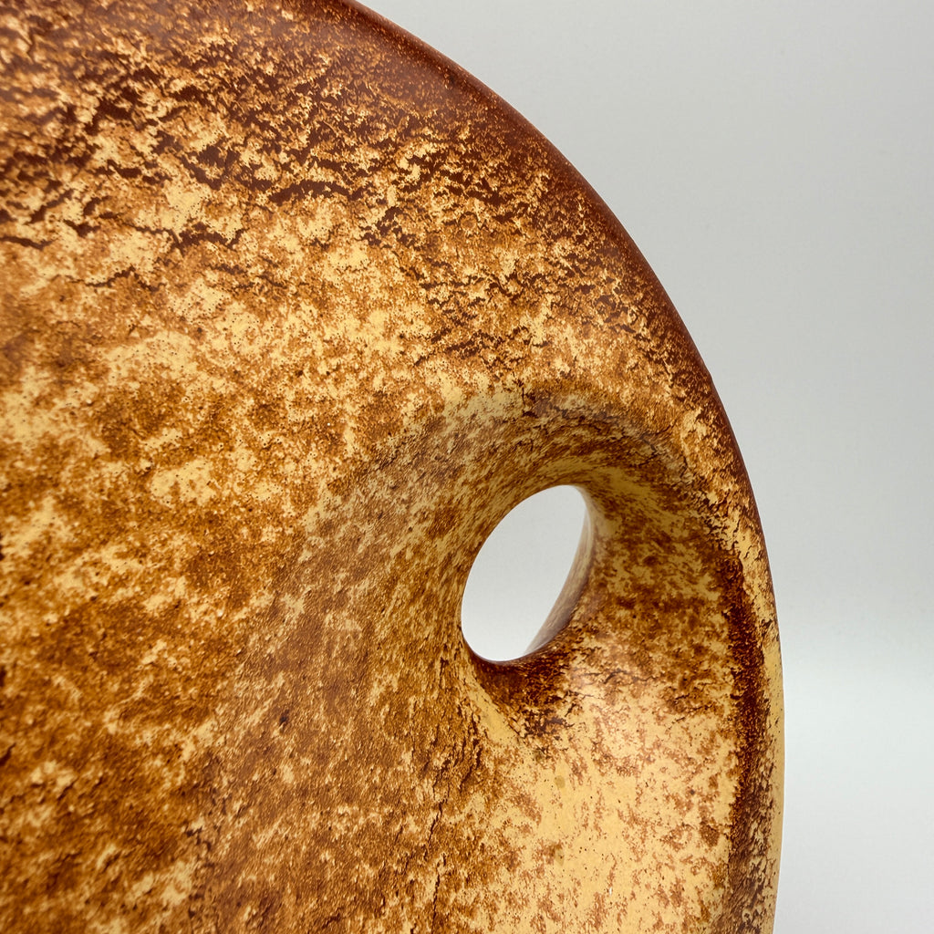 Bertoncello Mondvase 974 Roberto Rigon I Italien 70er Kunstkeramik Braun Bertoncello Ceramiche d’Arte