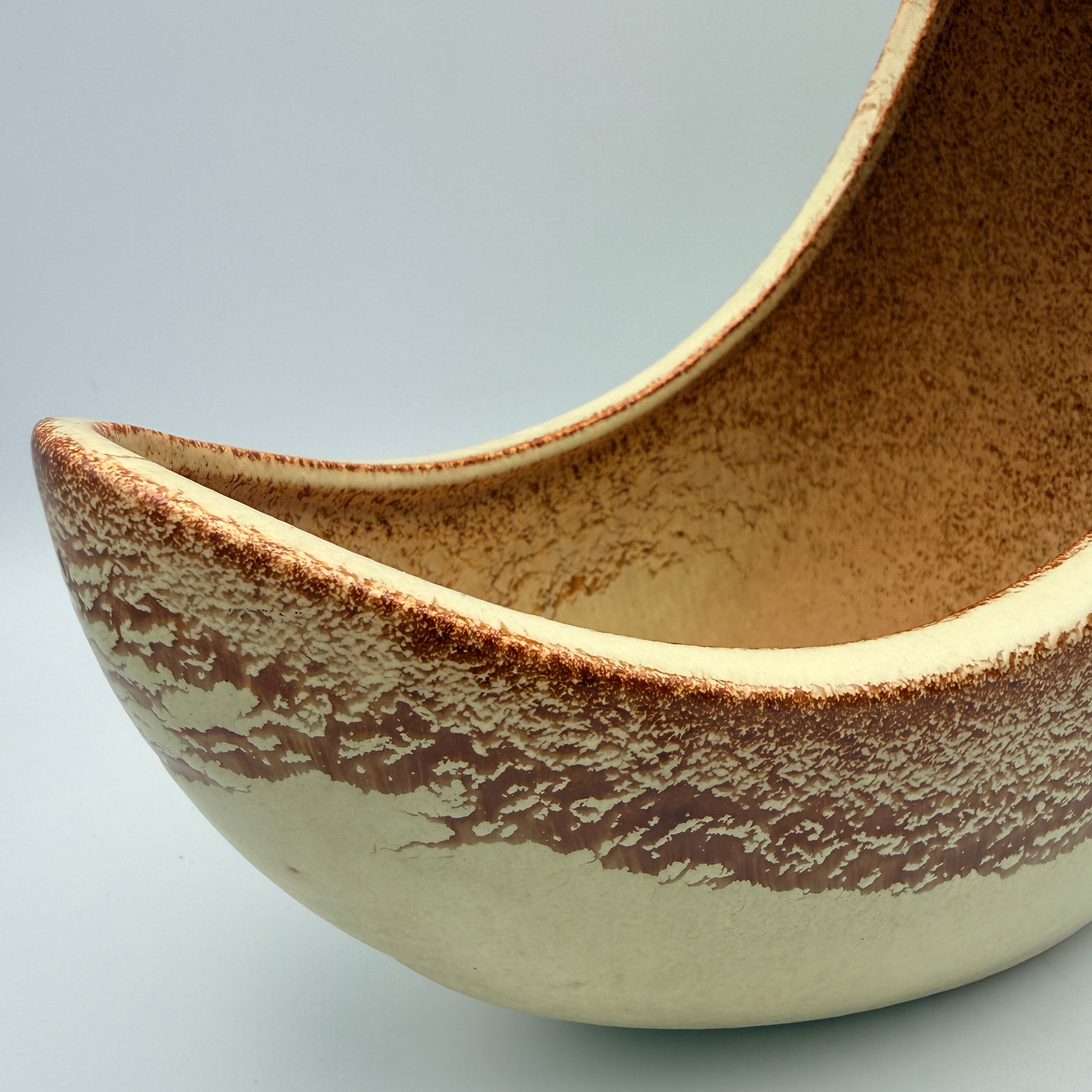 Bertoncello Mond Jardiniere 972 Roberto Rigon I Italien 70er Keramik Schale Bertoncello Ceramiche d’Arte