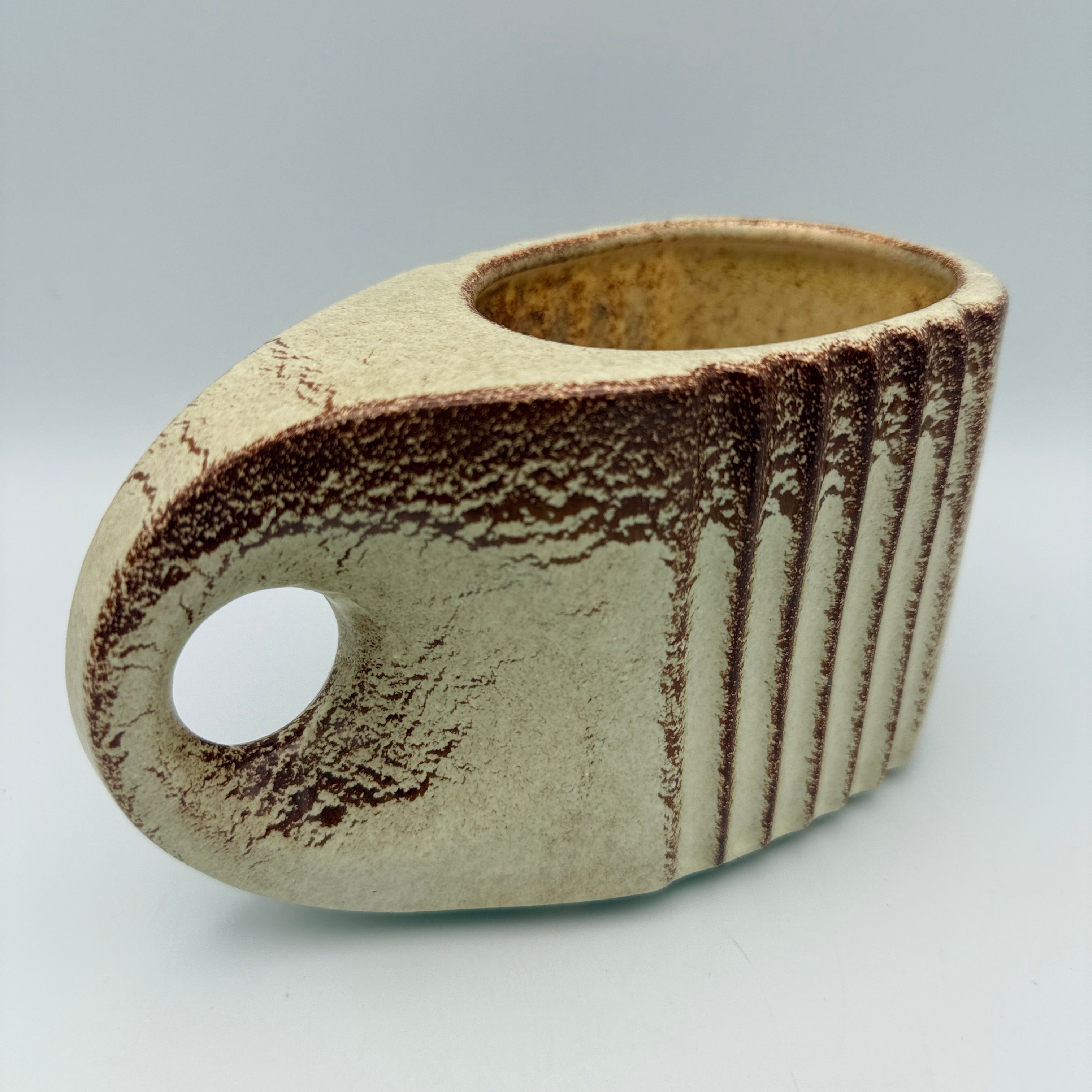 Bertoncello Jardiniere Roberto Rigon I Italien 70er Kunstkeramik Schale Bertoncello Ceramiche d’Arte
