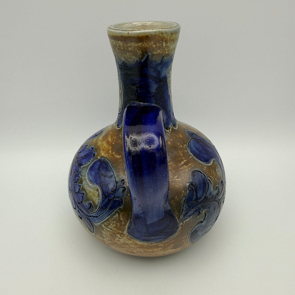 Steinzeug Henkelkrug 164/300 I Handarbeit Salzglasur Vintage Keramik Vase Showroom Ansbach