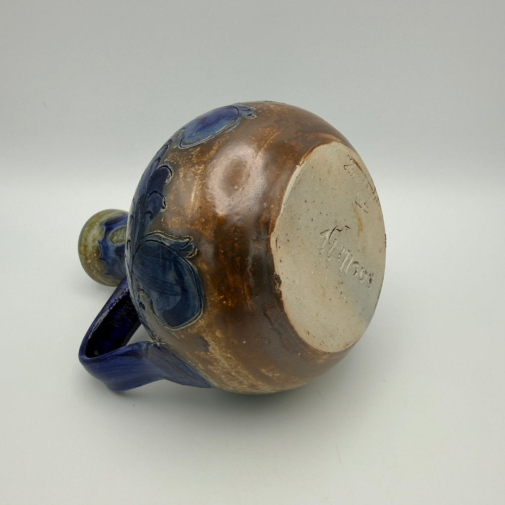 Steinzeug Henkelkrug 164/300 I Handarbeit Salzglasur Vintage Keramik Vase Showroom Ansbach