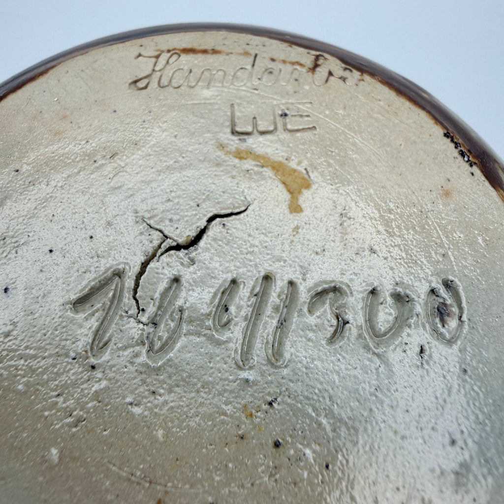 Steinzeug Henkelkrug 164/300 I Handarbeit Salzglasur Vintage Keramik Vase Showroom Ansbach