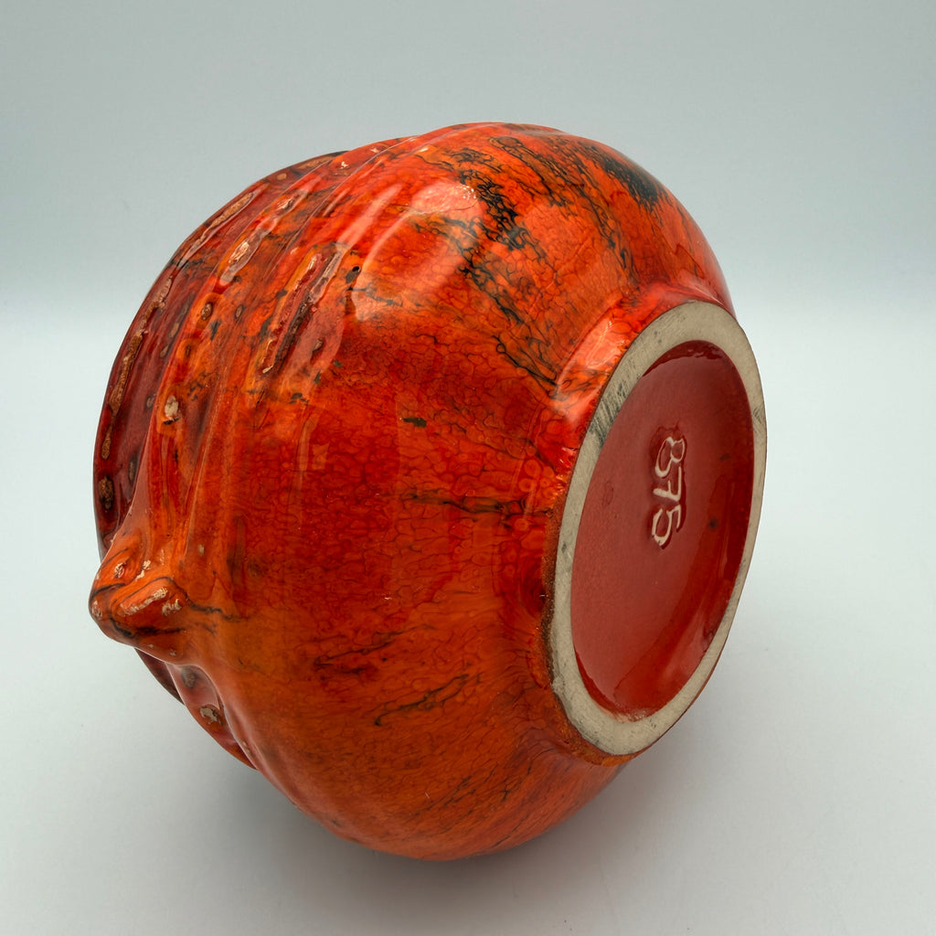Ruscha Keramik Vase 875 Pompeji I W.-Germany Vintage Fat Lava Rot Ruscha Keramik