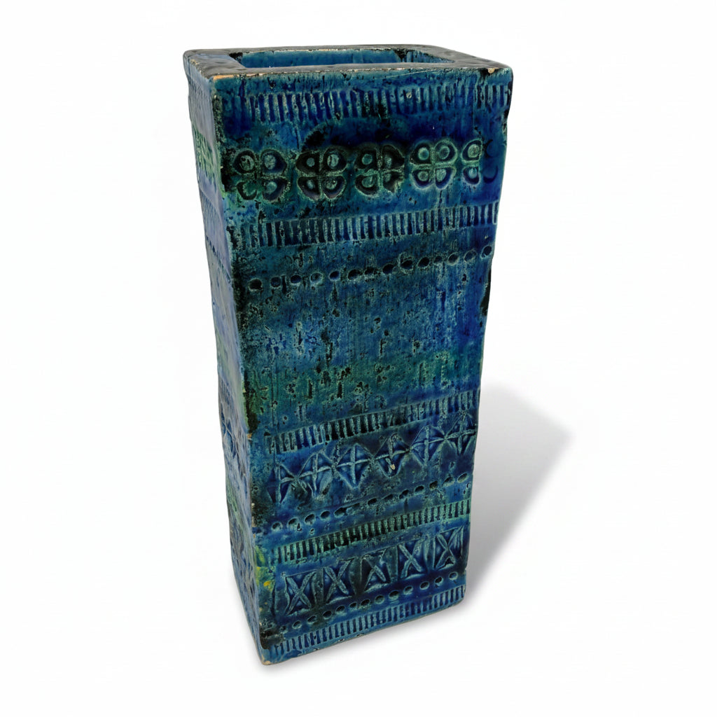 Bitossi Rimini Blue Vase 272/21 Aldo Londi I Italien Vintage Keramik Bitossi