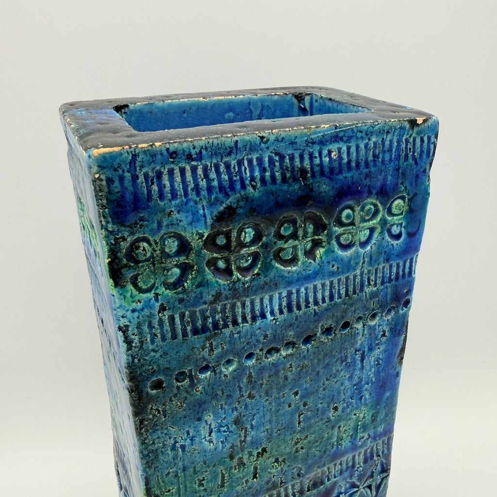 Bitossi Rimini Blue Vase 272/21 Aldo Londi I Italien Vintage Keramik Bitossi