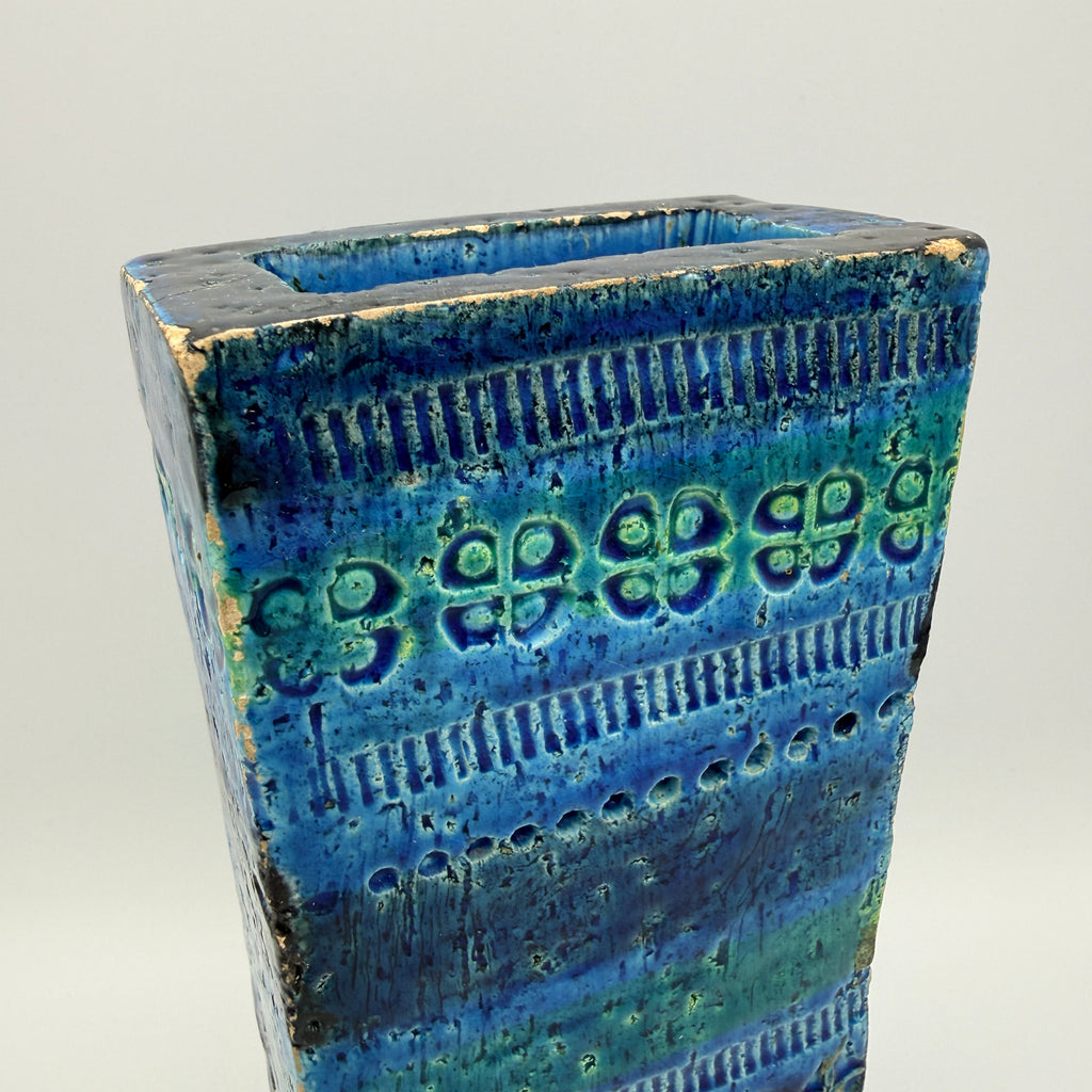 Bitossi Rimini Blue Vase 272/21 Aldo Londi I Italien Vintage Keramik Bitossi