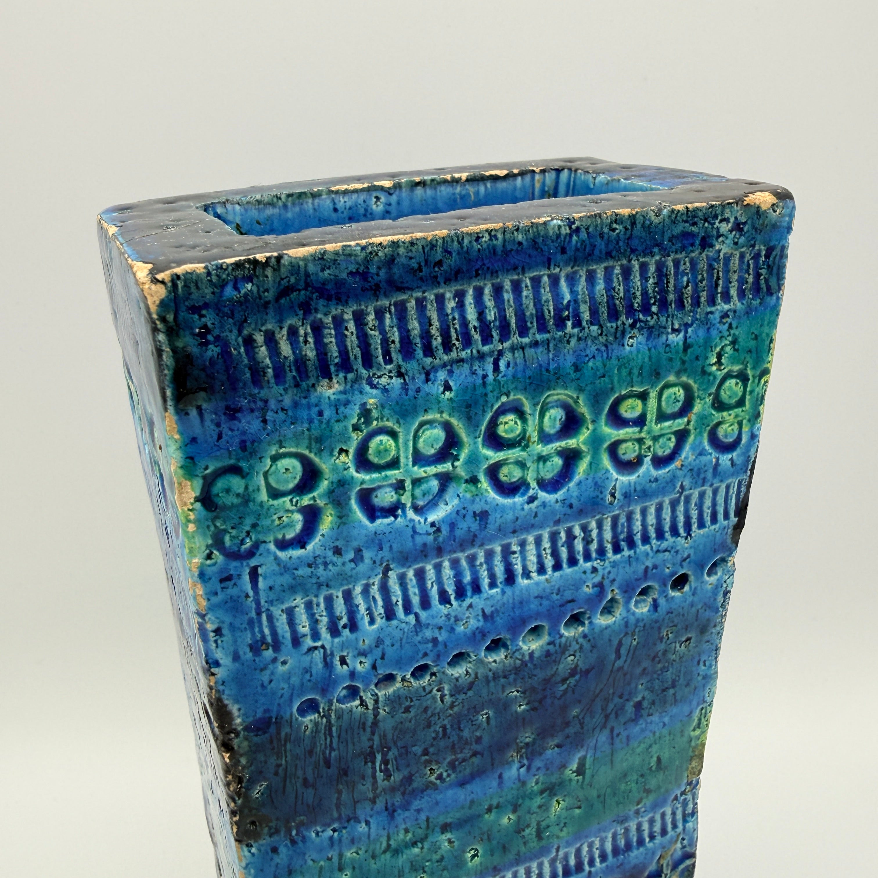 Bitossi Rimini Blue Vase 272/21 Aldo Londi I Italien Vintage Keramik Bitossi