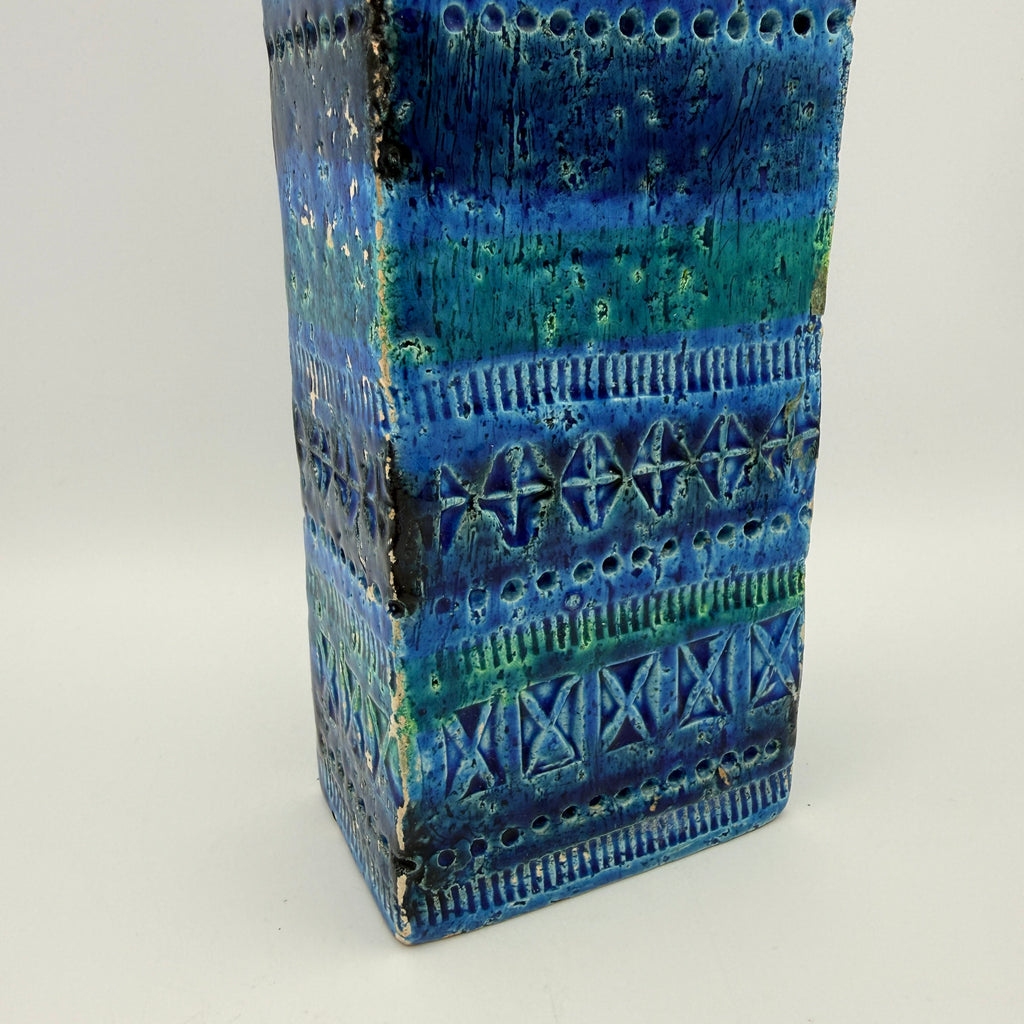 Bitossi Rimini Blue Vase 272/21 Aldo Londi I Italien Vintage Keramik Bitossi