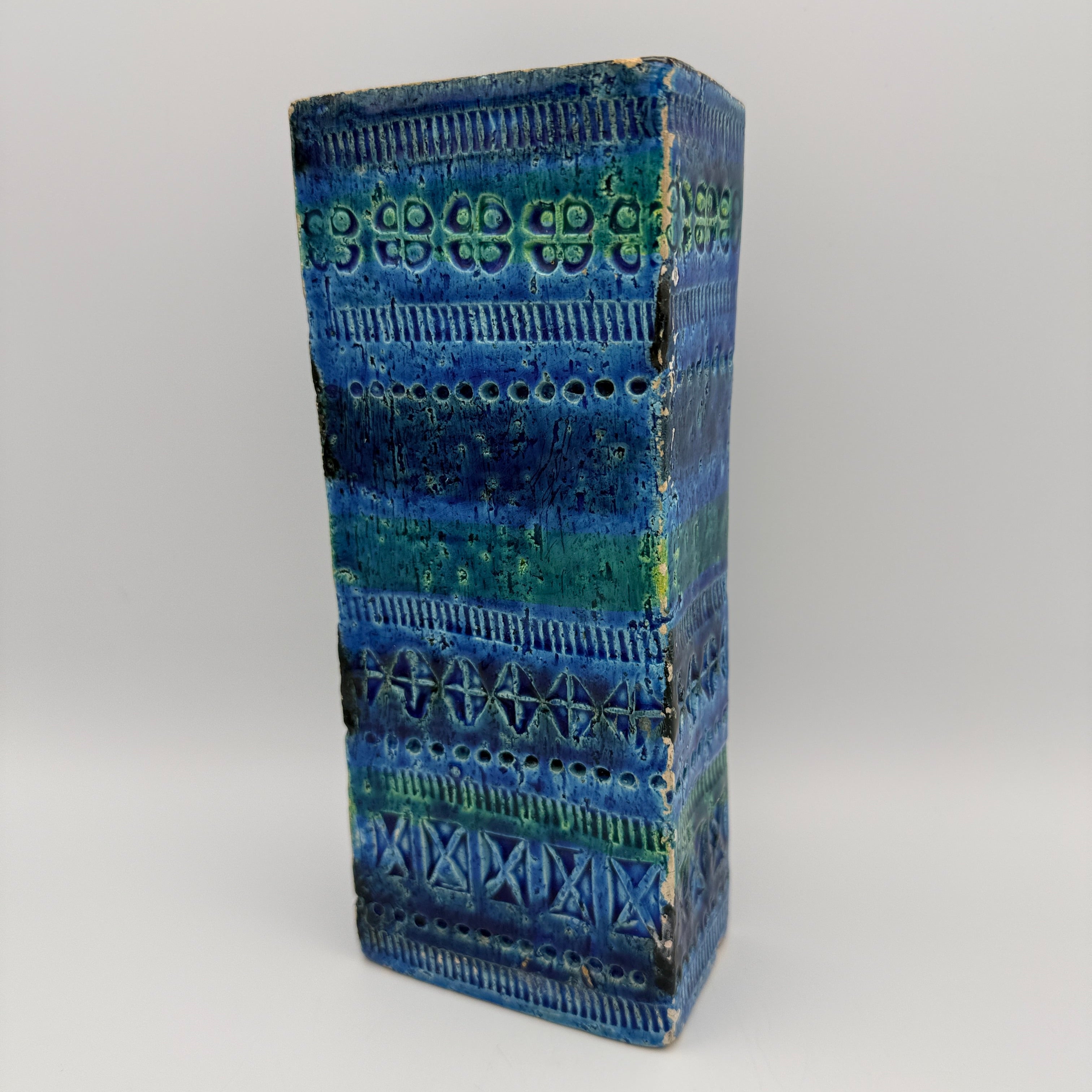 Bitossi Rimini Blue Vase 272/21 Aldo Londi I Italien Vintage Keramik Bitossi