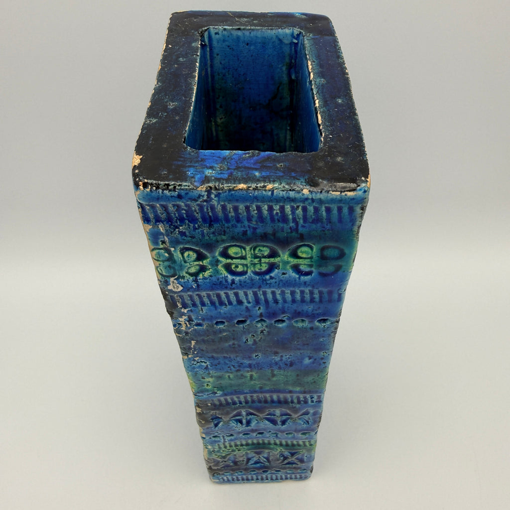 Bitossi Rimini Blue Vase 272/21 Aldo Londi I Italien Vintage Keramik Bitossi