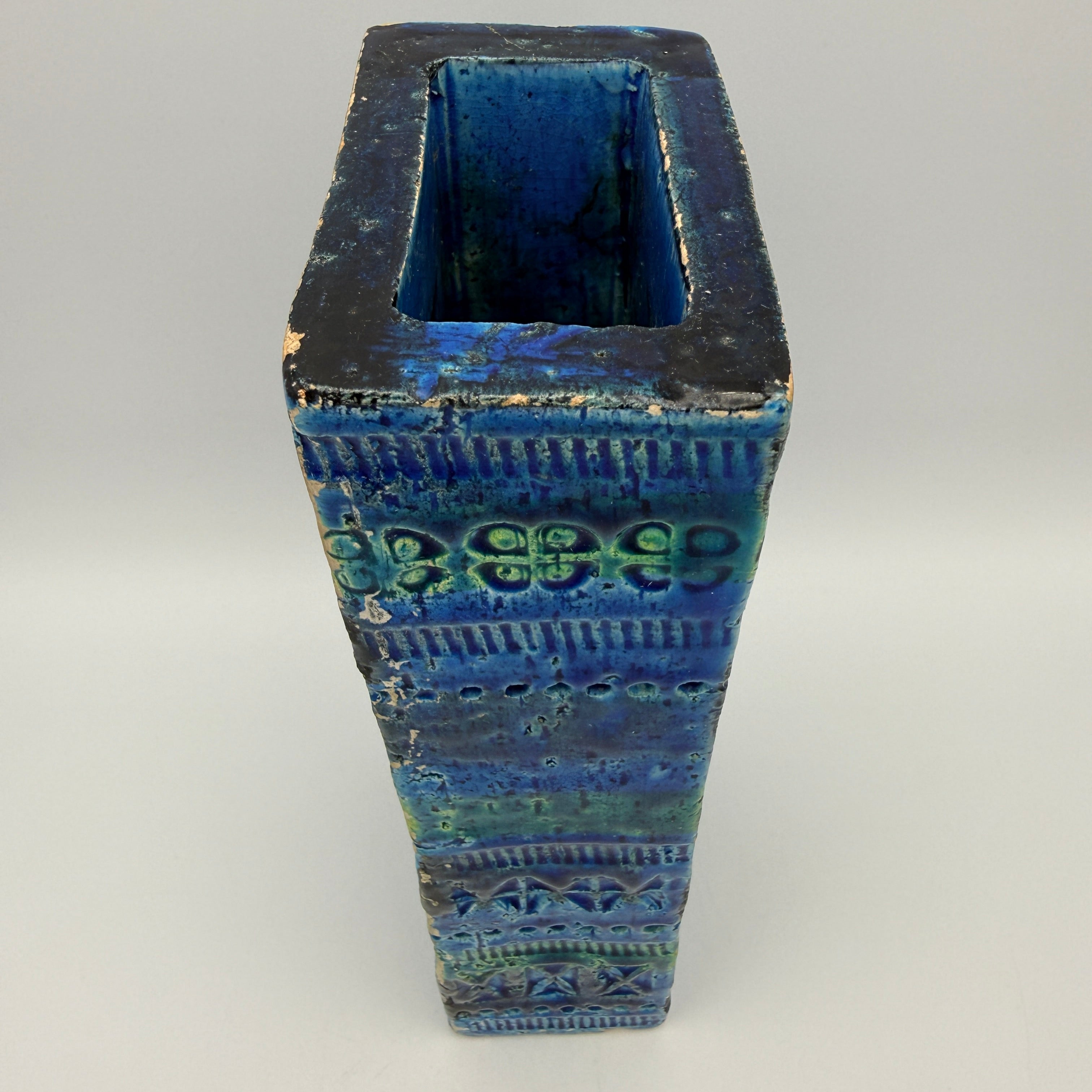 Bitossi Rimini Blue Vase 272/21 Aldo Londi I Italien Vintage Keramik Bitossi