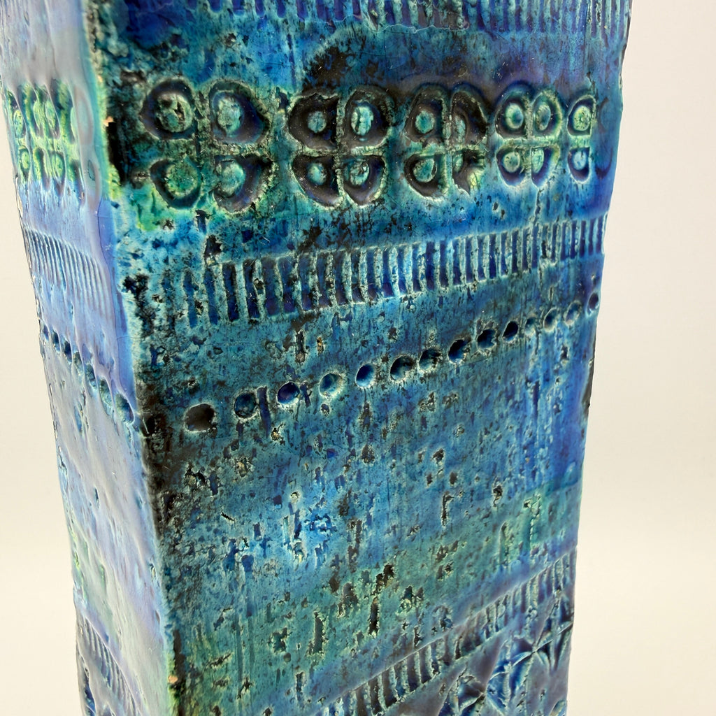 Bitossi Rimini Blue Vase 272/21 Aldo Londi I Italien Vintage Keramik Bitossi
