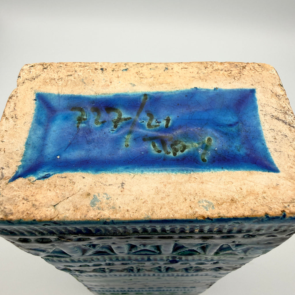 Bitossi Rimini Blue Vase 272/21 Aldo Londi I Italien Vintage Keramik Bitossi