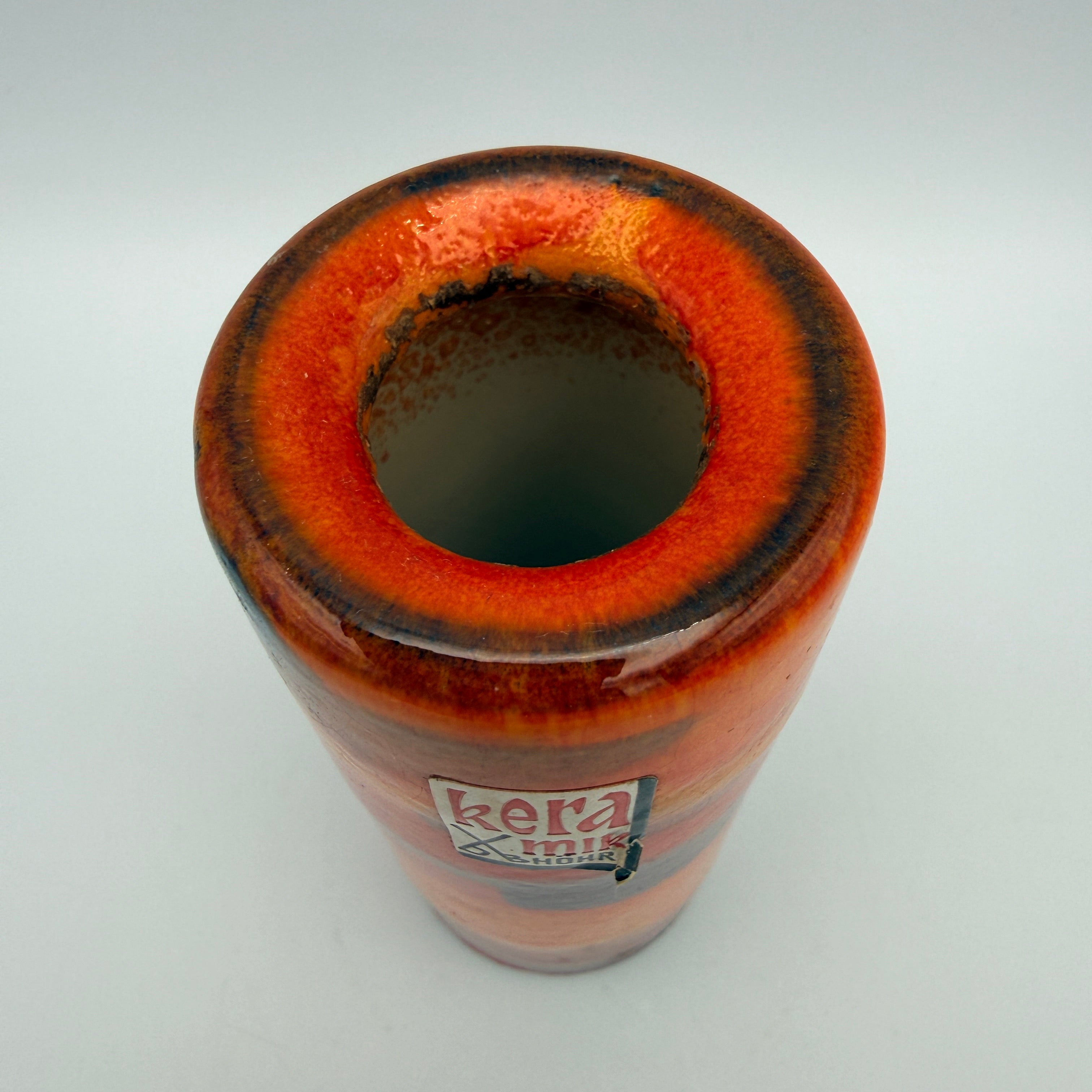 Dümler & Breiden Höhr Kerzenständer Studio I 70er Vintage Rot Orange Dümler & Breiden