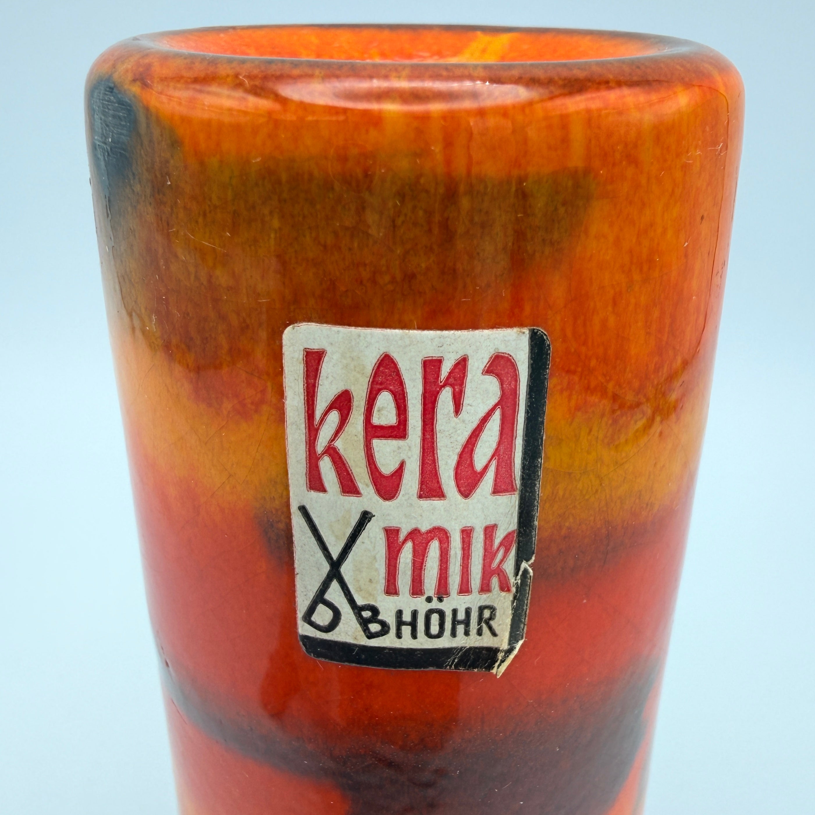 Dümler & Breiden Höhr Kerzenständer Studio I 70er Vintage Rot Orange Dümler & Breiden