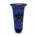 Reinhard Herzog Studioglas Vase Signiert I Blau Rosé 1980er Kunstglas Reinhard Herzog