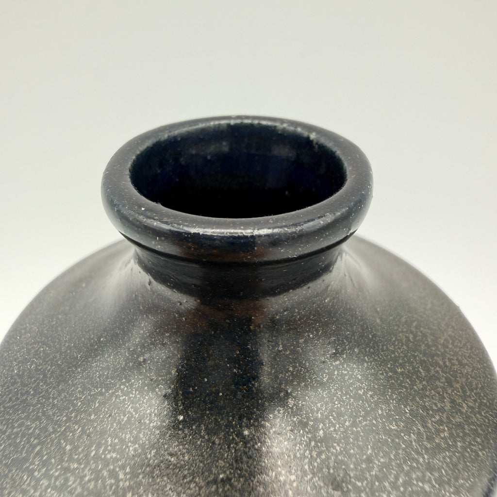 W.-Germany Vase Vintage Pop Art Keramik Schwarz Rot Türkis ca. 1970 Showroom Ansbach