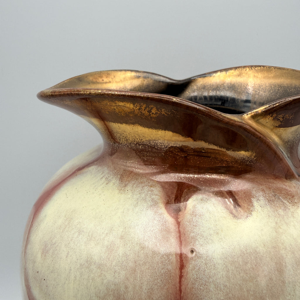Carstens Tönnieshof Vase 482-22 I Gold Prunkdekor Vintage Keramik 1960er Carstens Tönnieshof