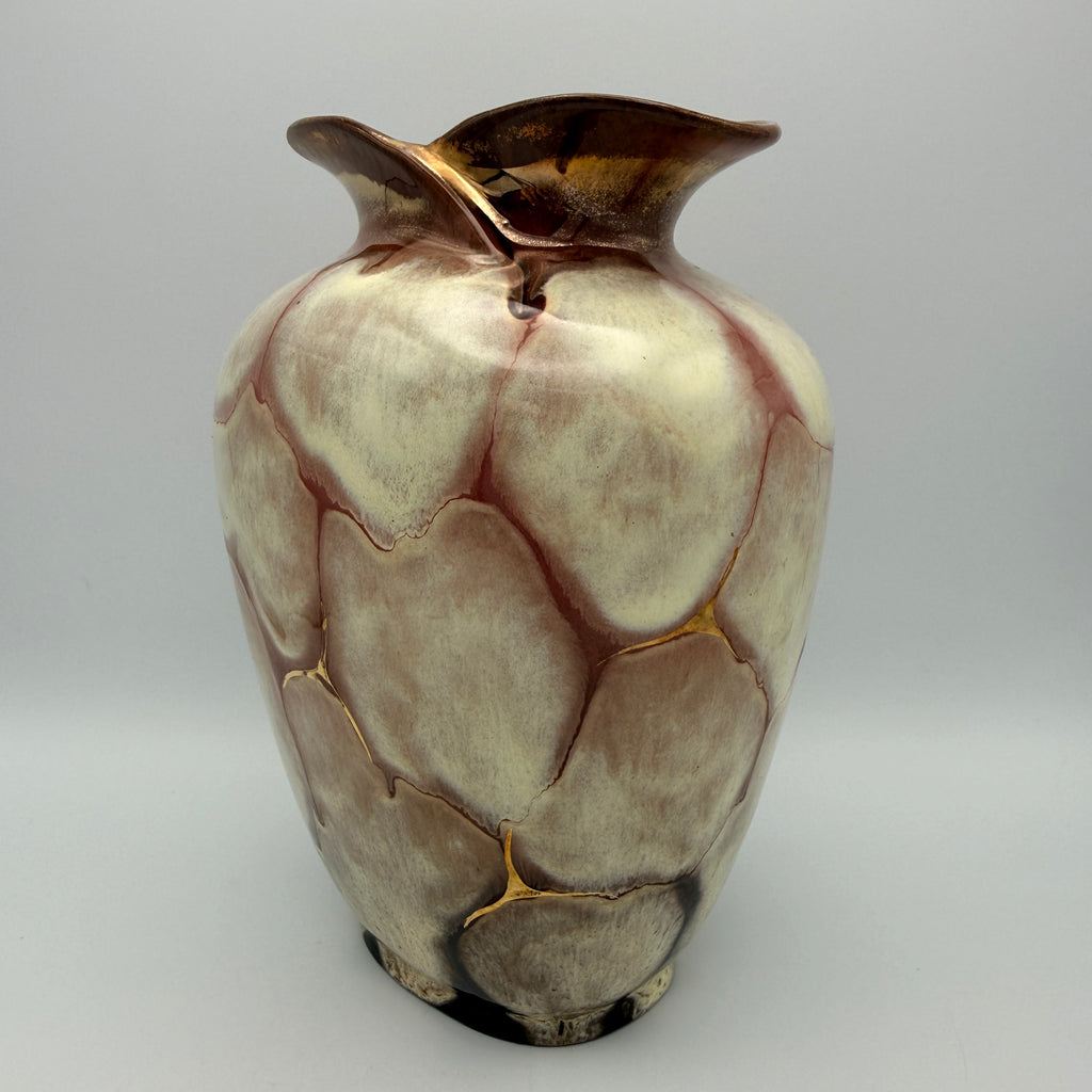 Carstens Tönnieshof Vase 482-22 I Gold Prunkdekor Vintage Keramik 1960er Carstens Tönnieshof