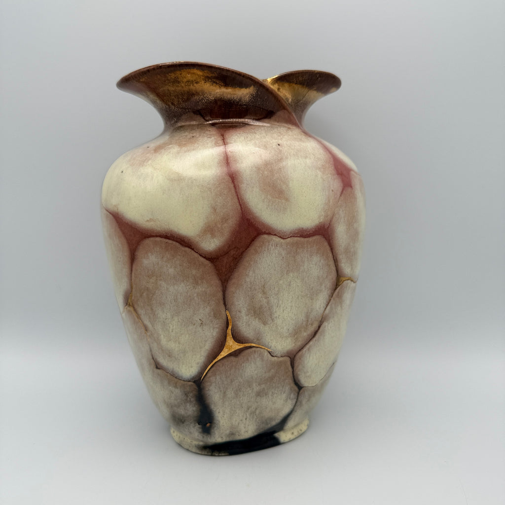 Carstens Tönnieshof Vase 482-22 I Gold Prunkdekor Vintage Keramik 1960er Carstens Tönnieshof