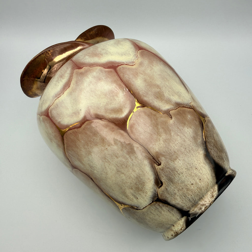 Carstens Tönnieshof Vase 482-22 I Gold Prunkdekor Vintage Keramik 1960er Carstens Tönnieshof