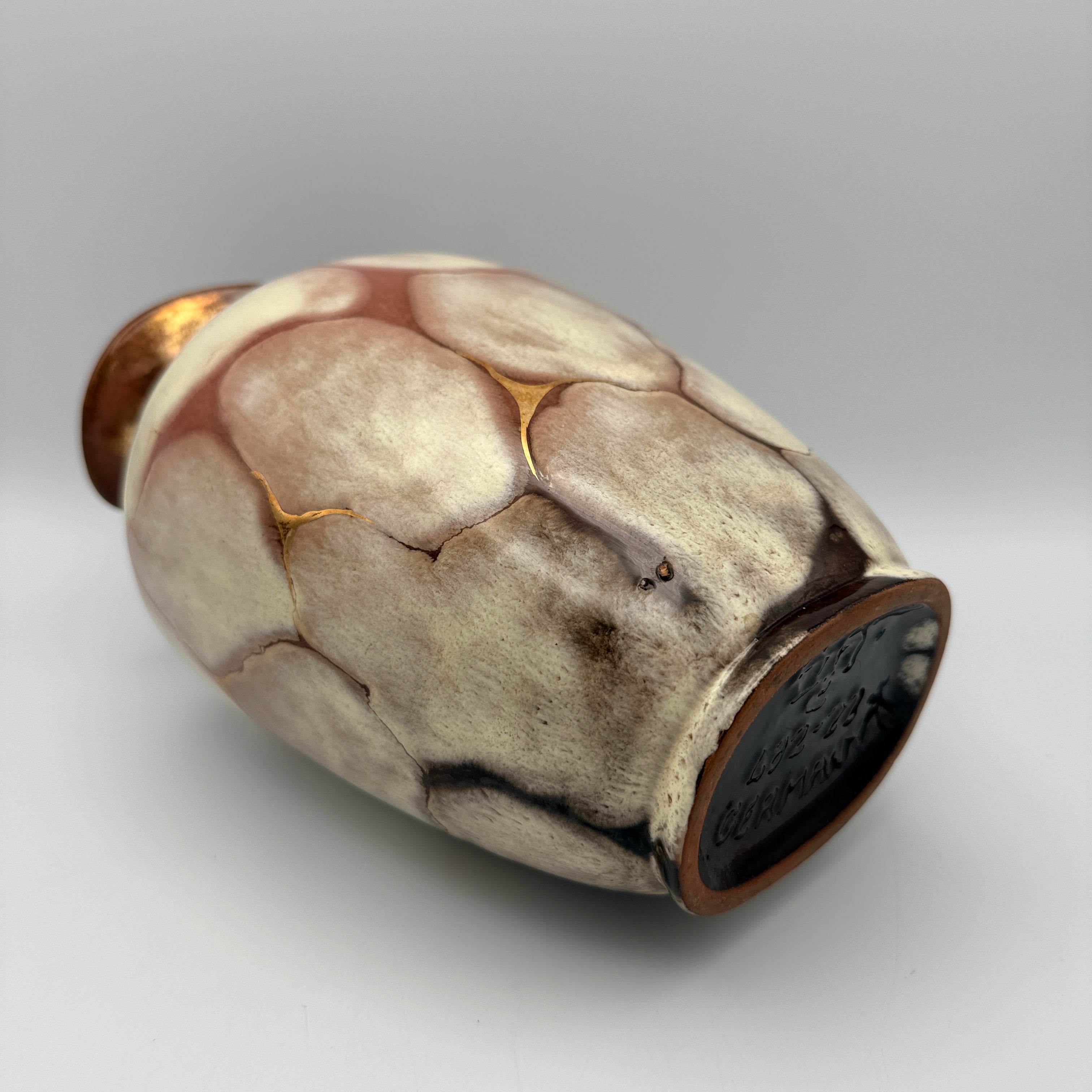 Carstens Tönnieshof Vase 482-22 I Gold Prunkdekor Vintage Keramik 1960er Carstens Tönnieshof