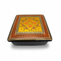 Usbekische Lackdose Holz Schatulle Usmon EXPO 2000 Hannover Gold Unikat Showroom Ansbach