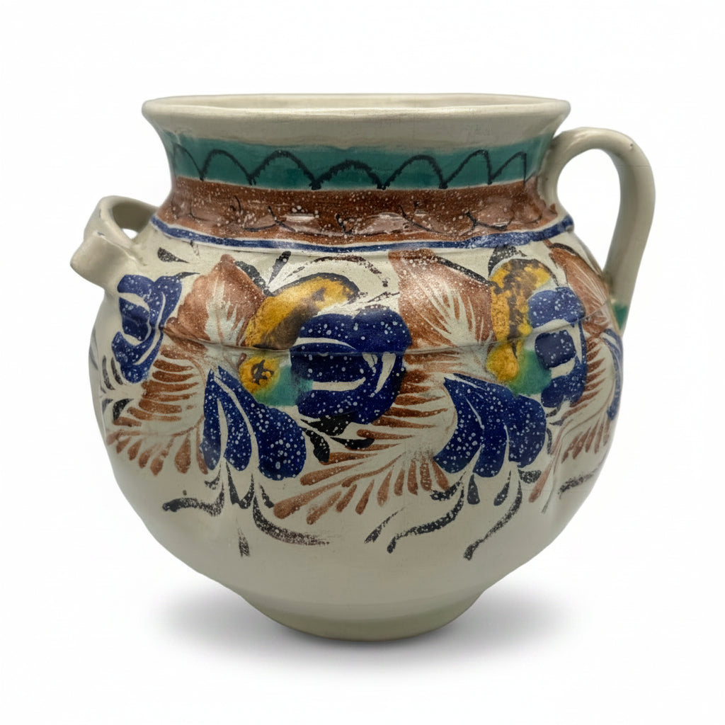 Gorky Gonzalez Mexiko Majolika Topf Krug Guanajuato GTO Signiert Vintage 1980 Gorky Golzáles