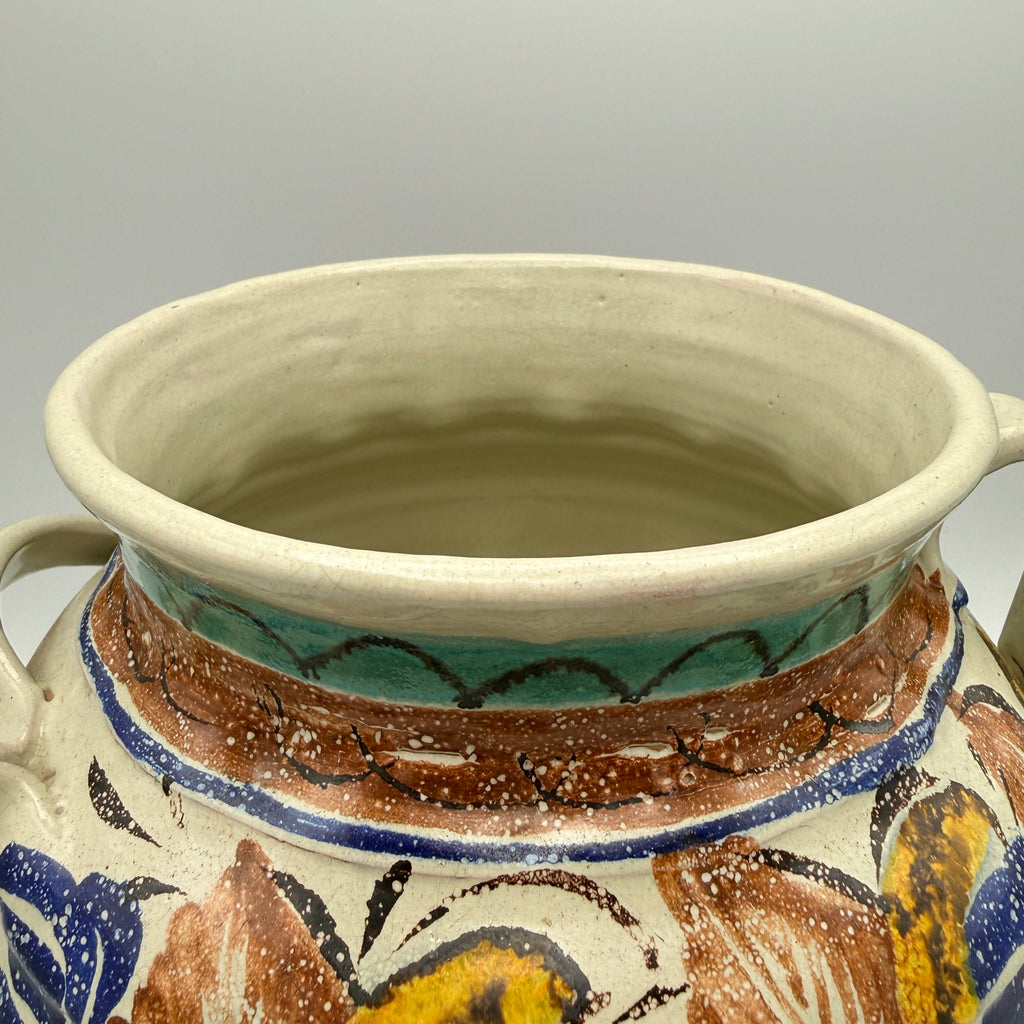 Gorky Gonzalez Mexiko Majolika Topf Krug Guanajuato GTO Signiert Vintage 1980 Gorky Golzáles