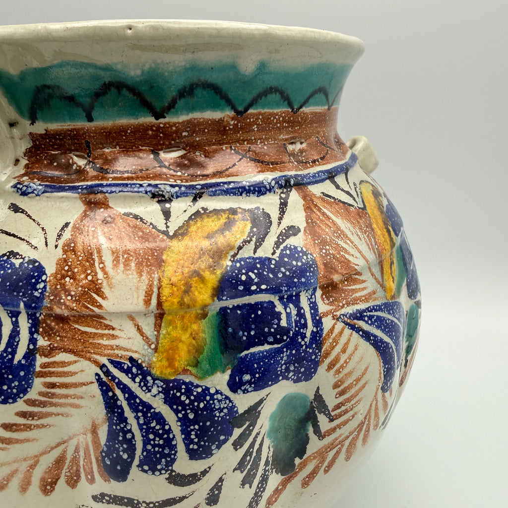 Gorky Gonzalez Mexiko Majolika Topf Krug Guanajuato GTO Signiert Vintage 1980 Gorky Golzáles