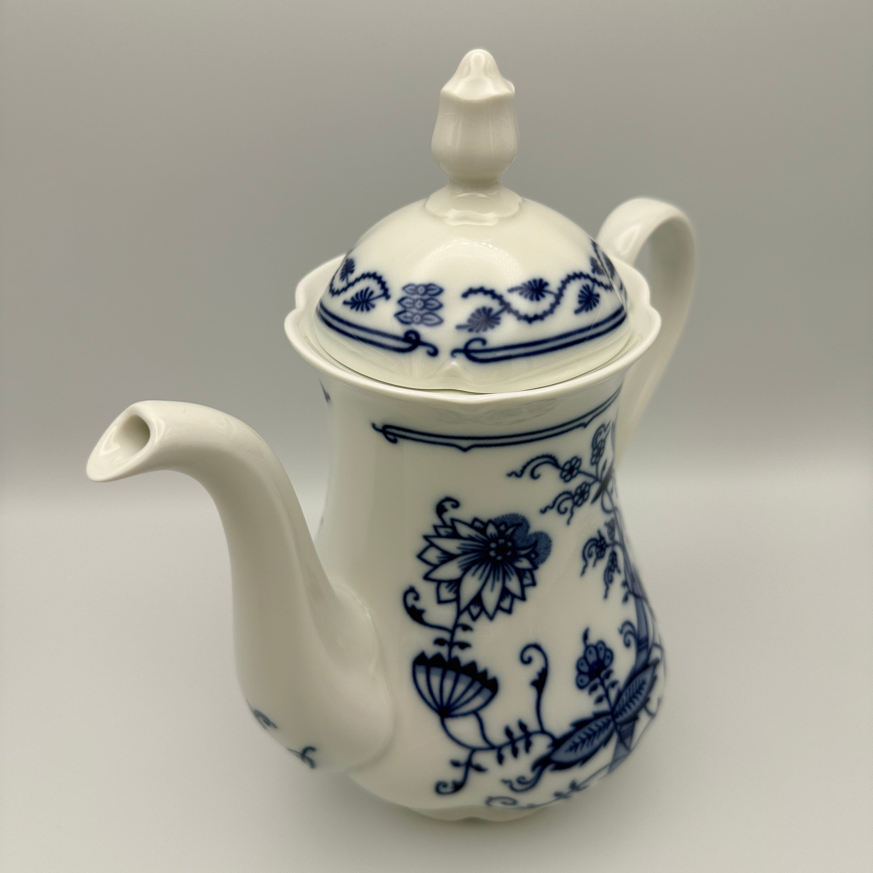 Rudolf Kämpf Zwiebelmuster Kaffeeservice, ca. 1960-1980, 11-tlg. Showroom Ansbach