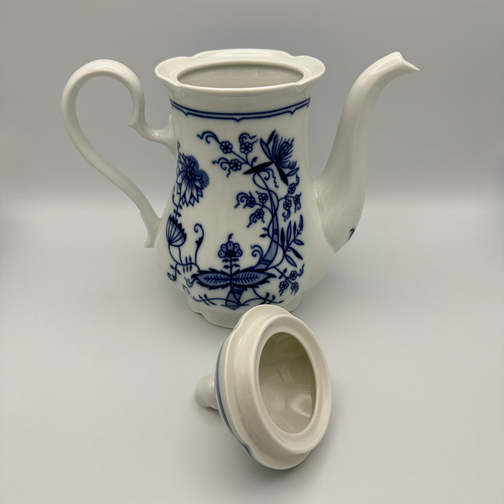 Rudolf Kämpf Zwiebelmuster Kaffeeservice, ca. 1960-1980, 11-tlg. Showroom Ansbach