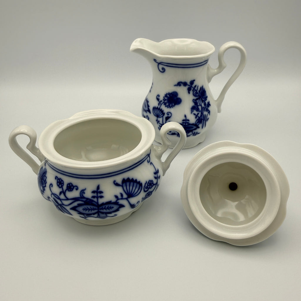 Rudolf Kämpf Zwiebelmuster Kaffeeservice, ca. 1960-1980, 11-tlg. Showroom Ansbach