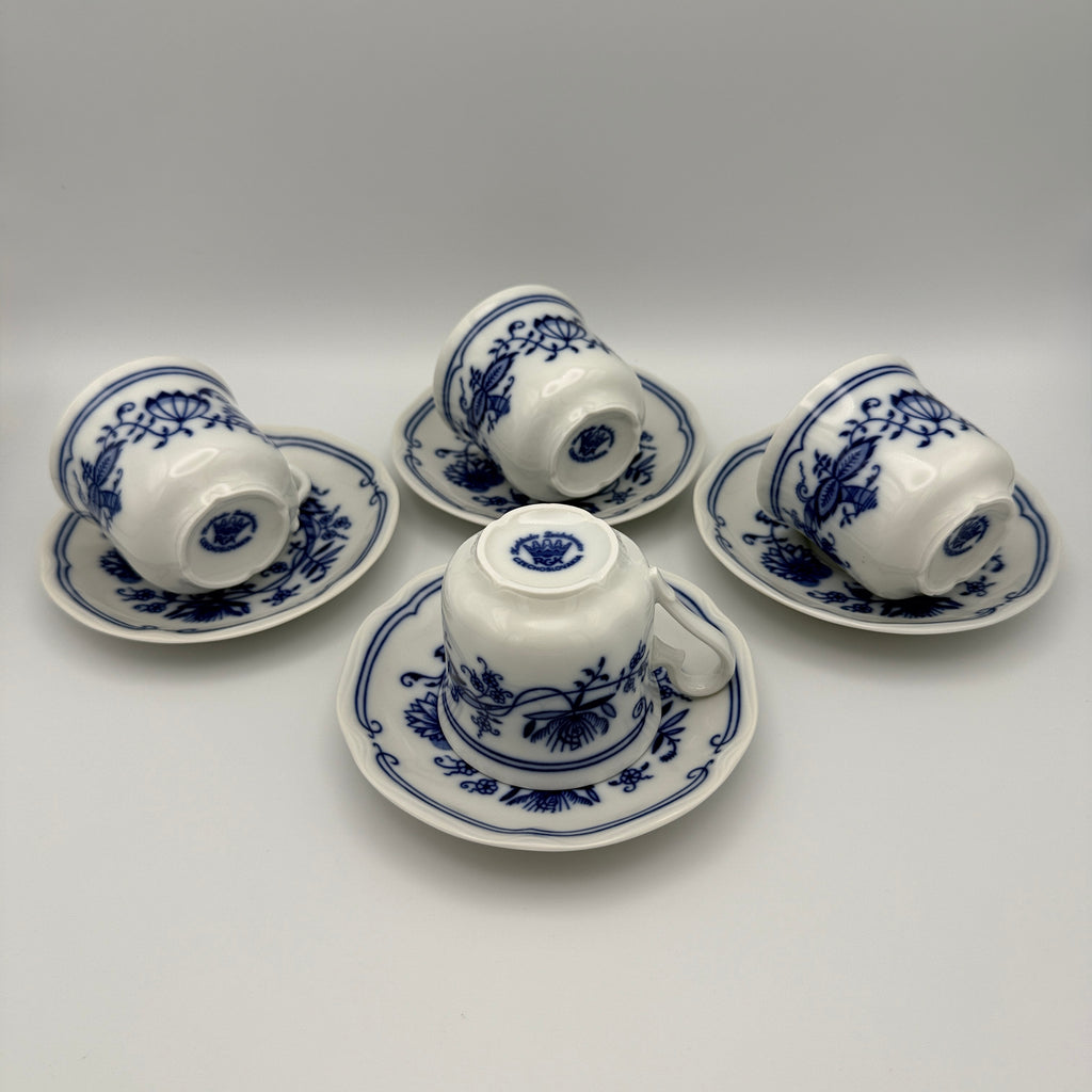 Rudolf Kämpf Zwiebelmuster Kaffeeservice, ca. 1960-1980, 11-tlg. Showroom Ansbach