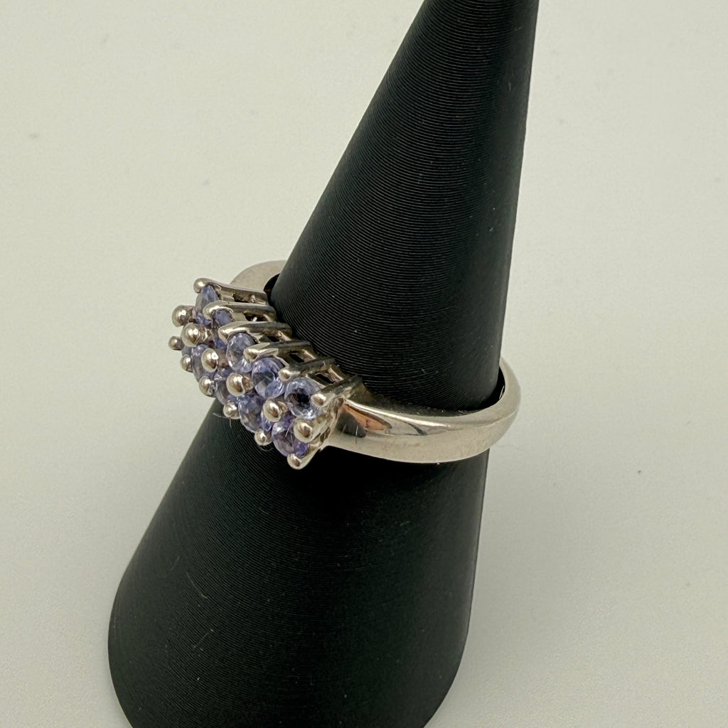 Harry Ivens Ring 925 Silber mit Tansanit Besatz ca. 2000er Jahre Showroom Ansbach