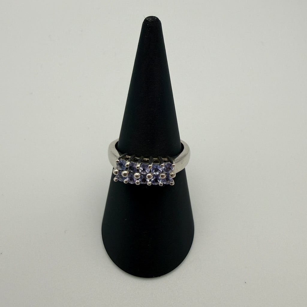 Harry Ivens Ring 925 Silber mit Tansanit Besatz ca. 2000er Jahre Showroom Ansbach