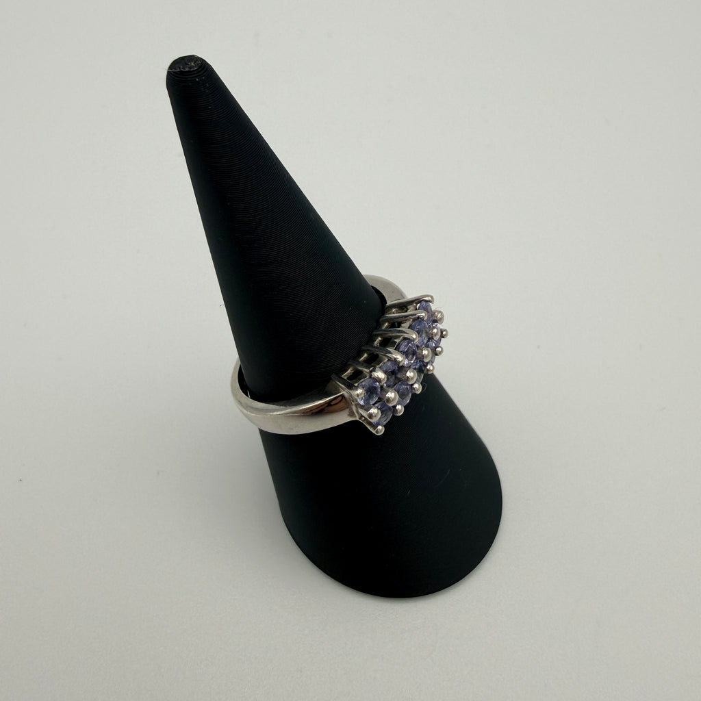 Harry Ivens Ring 925 Silber mit Tansanit Besatz ca. 2000er Jahre Showroom Ansbach