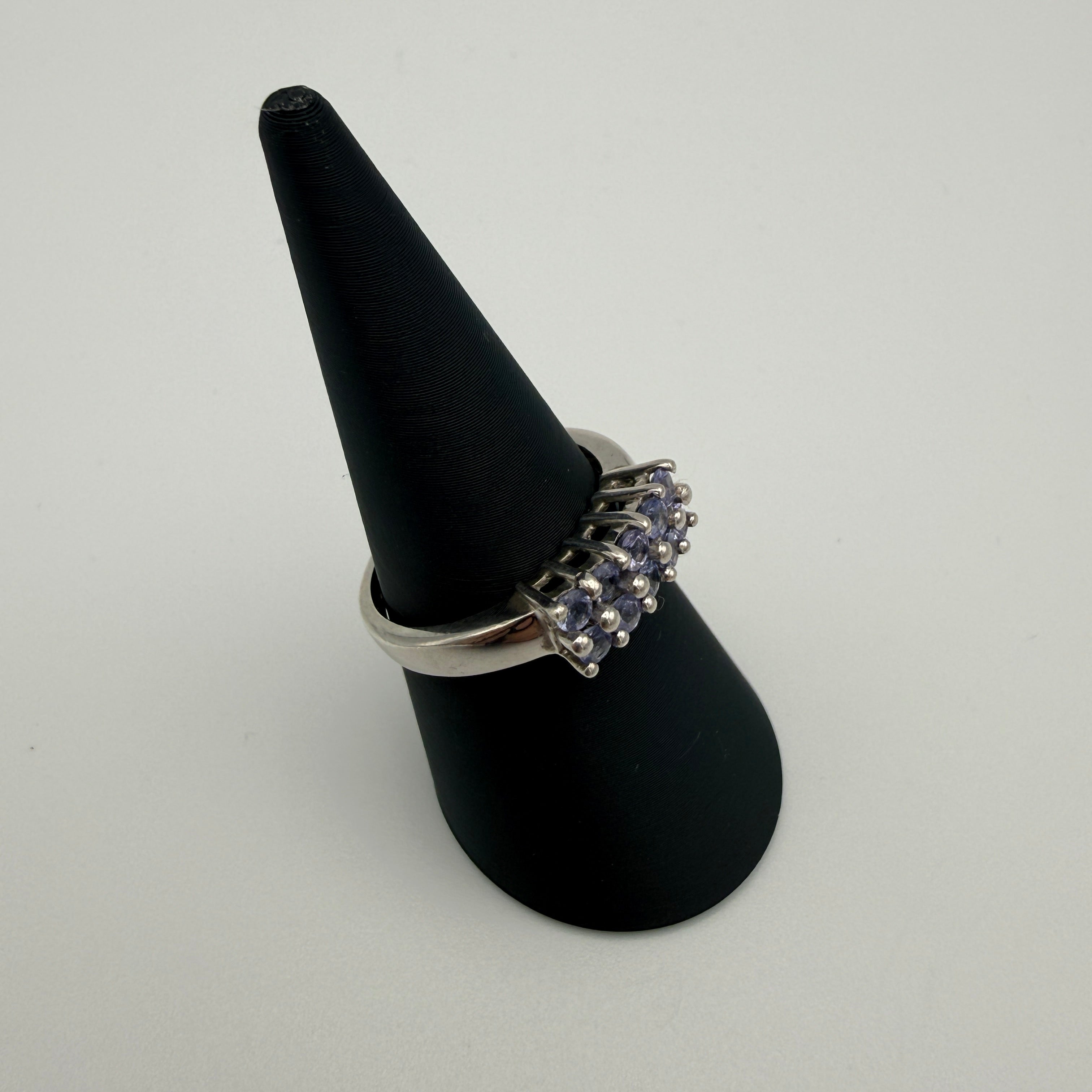 Harry Ivens Ring 925 Silber mit Tansanit Besatz ca. 2000er Jahre Showroom Ansbach