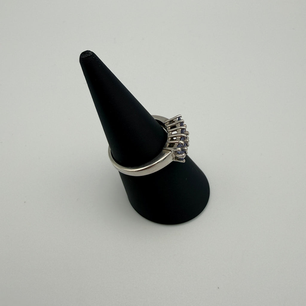 Harry Ivens Ring 925 Silber mit Tansanit Besatz ca. 2000er Jahre Showroom Ansbach